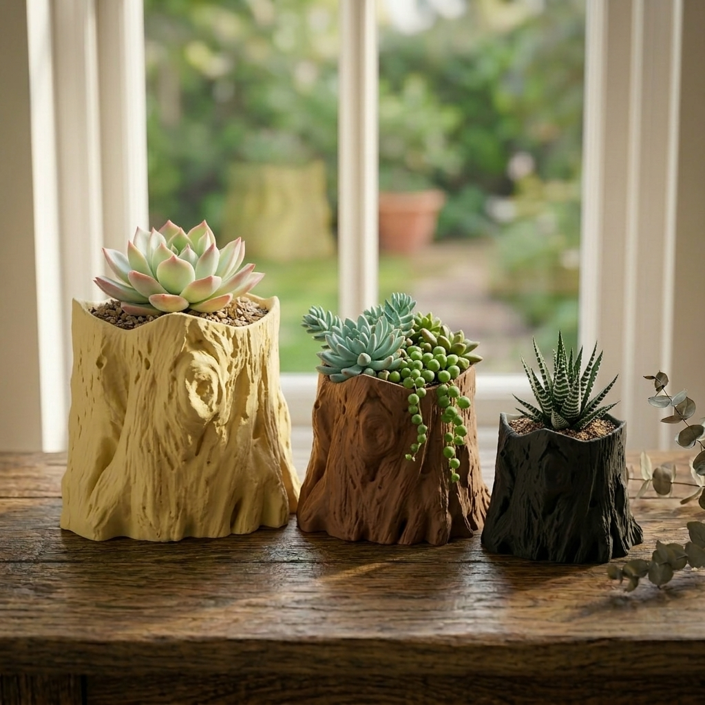 3D Printed Wave Planter